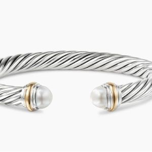 David Yurman Classic Cable Bracelet with pearls, 7mm